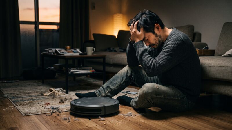 悪い口コミから分かったSaros 20のデメリットに頭を抱える日本人男性の画像