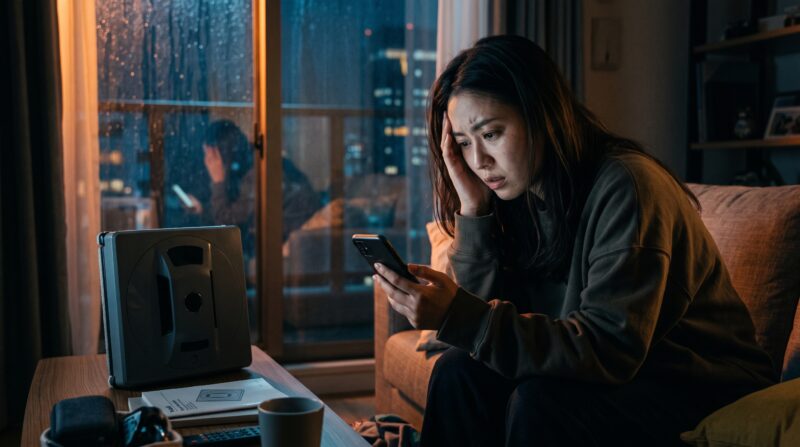 エコバックス WINBOT W2S PRO OMNIとW2 OMNIの違いや口コミをスマホで調べて悩む日本人女性
