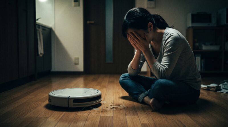 ブラーバジェット 240の口コミレビュー：掃除を任せたのに汚れが残っていて絶望する女性。
